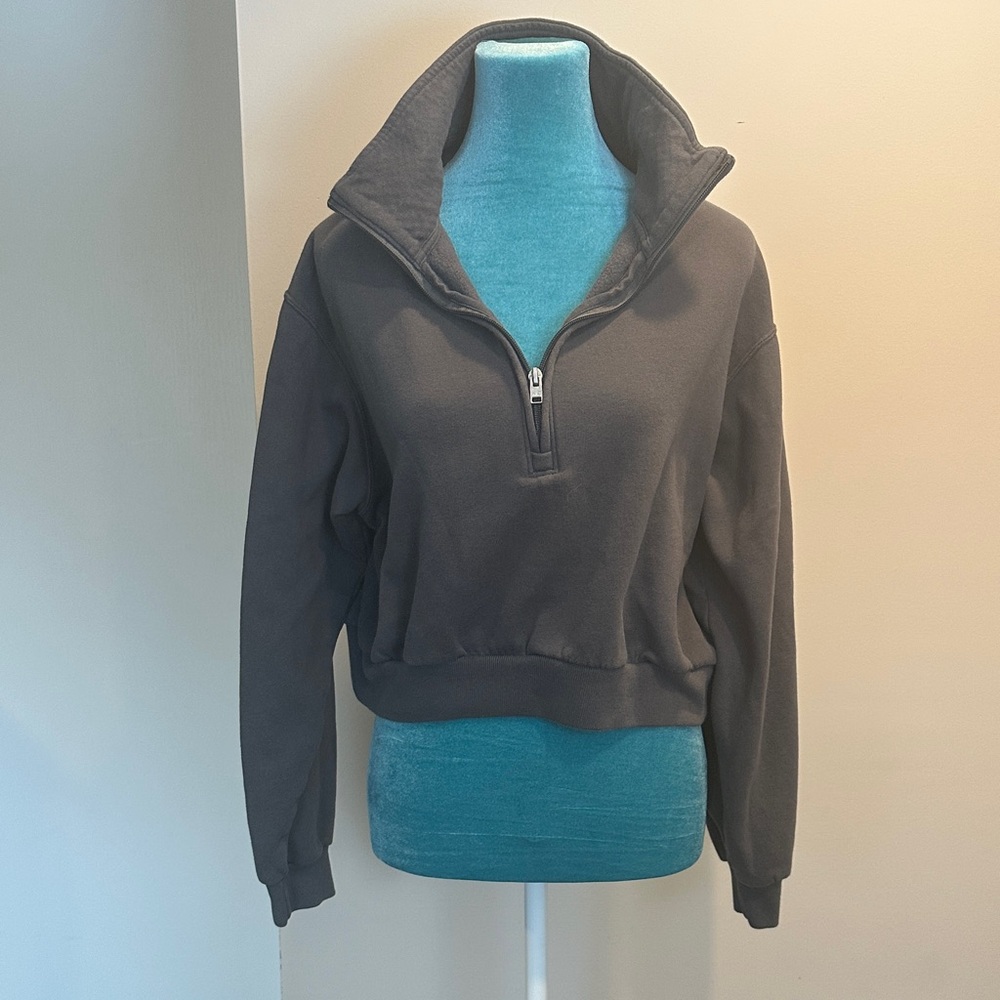 Hollister Charcoal Cowl Neck Sweater